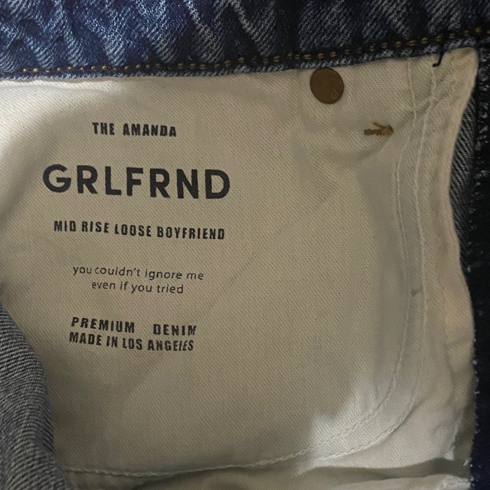 GRLFRND Jeans Classic Blue Denim - Picture 3 of 5